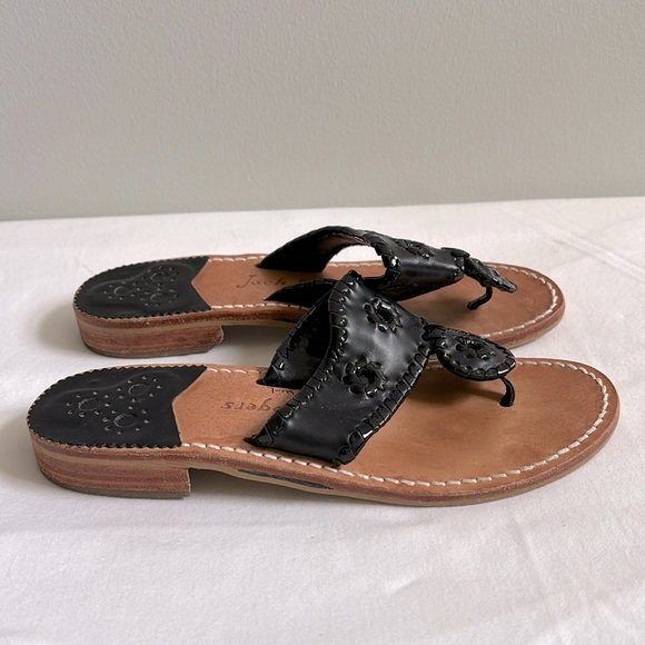 Jack Rogers Shoes - Jack Rogers Jack flat sandal in black patent leather